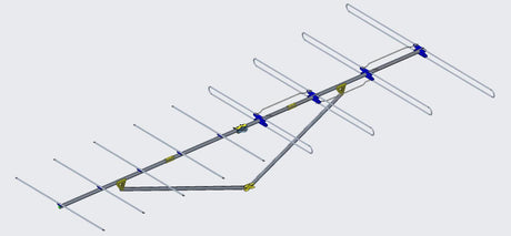 Sky Blue Antenna SBFM9, Long Range FM Antenna, 135" boom, high gain
