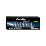 Camelion P7 AAA Lithium Batteries 12pk - Non Rechargeable