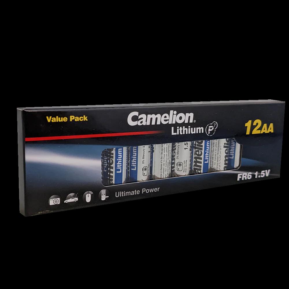 Camelion P7 AA Lithium Batteries 12pk - Non Rechargeable