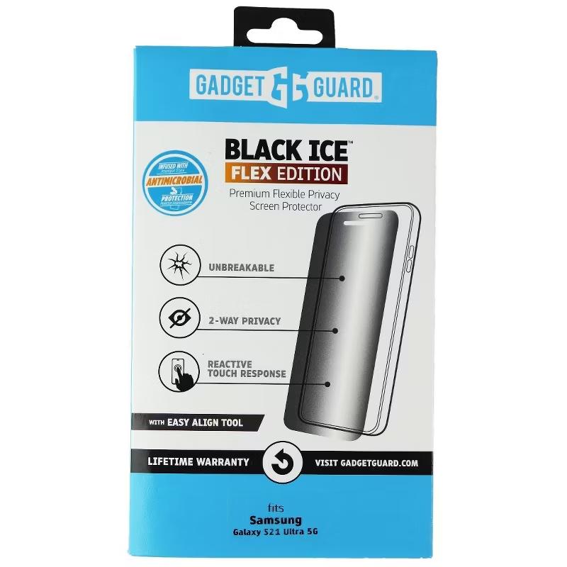 GADGET GUARD - BLACK ICE FLEX ANTIMICROBIAL SCREEN PROTECTOR FOR GALAXY 21 ULTRA 5G