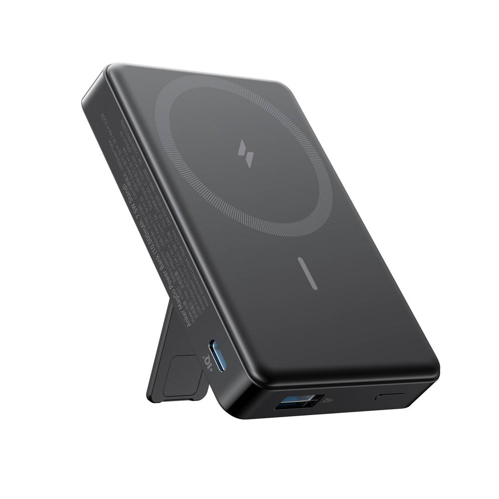 Anker - Maggo Power Bank With Stand 10,000 Mah 7.5w - Black