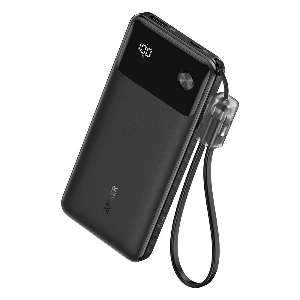 Anker - Power Bank 10,000 Mah 22.5w With Usb C To Usb C Cable - Black