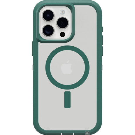 Otterbox - Defender Pro Xt Clear Magsafe Case For Apple Iphone 15 Pro Max  - Velvet Evergreen