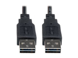 Eaton Tripp Lite UR020-010 10ft reversible USB 2.0 A to A cable