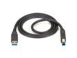 Black Box USB30-0006-MM USB 3.0 Type-A to Type-B cable, 6 ft, black