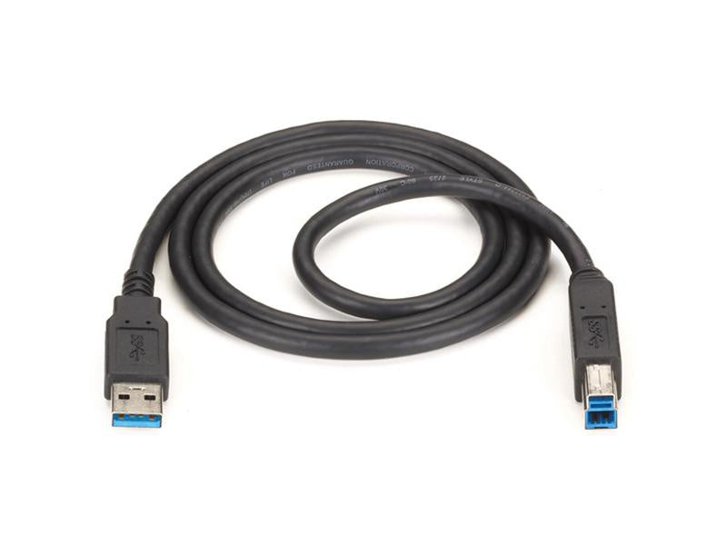 Black Box USB30-0006-MM USB 3.0 Type-A to Type-B cable, 6 ft, black