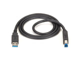 Black Box USB30-0006-MM USB 3.0 Type-A to Type-B cable, 6 ft, black