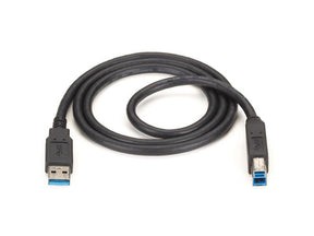 Black Box USB30-0006-MM USB 3.0 Type-A to Type-B cable, 6 ft, black