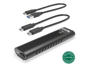 Plugable USB-C to M.2 NVMe tool-free driverless SSD enclosure