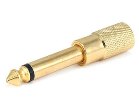 Monoprice gold-plated 1/4in mono plug to 3.5mm stereo jack adapter