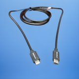 Black USB-C to Lightning cable