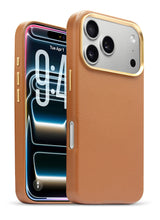 xBase iPhone 17 Pro Max - Leather MagSafe Compatible Case - Brown - image 1