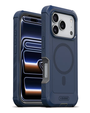 xBase Boulder MagSafe Rugged Case for iPhone 18 Pro / 17 Pro - Blue