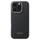 Pitaka - Magez Case Pro 4 Magsafe Case For Apple Iphone 16 Pro Max - Black And Grey Twill