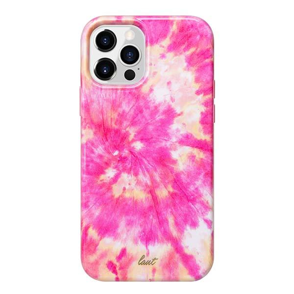 APPLE IPHONE 12/12 PRO LAUT HUEX TIE DYE CASE - HOT PINK