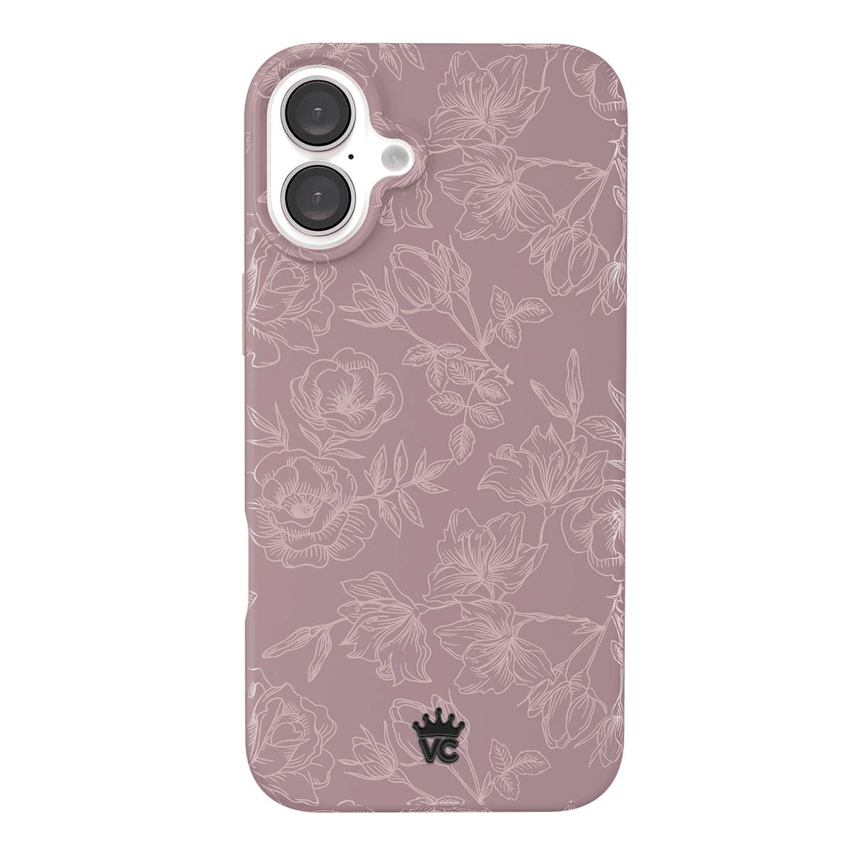 Velvet Caviar - Magsafe Case For Apple Iphone 16 Plus - Dusty Rose Chrome Floral