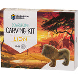 Studiostone Creative DIY Arts & Crafts Carving Kit Kids & Adults | Lion Sculpture Soapstone