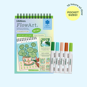 FlowArt Mini Plant Paradise Dot-by-Letter activity pad by Lifelines - image 1