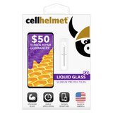 Cellhelmet - Liquid Glass $50 Guarantee Screen Protection For Phones - Clear