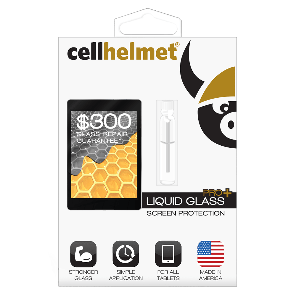 Cellhelmet - Liquid Glass Pro Plus $300 Guarantee Screen Protection For Tablets - Clear