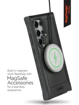 Samsung S25 Ultra xBase Boulder MagSafe Heavy Duty Co-Molded Rugged Protective Case - Black - image 3