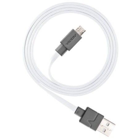 Ventev - Chargesync Usb A To Micro Usb Cable 3.3ft - White