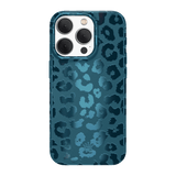 Velvet Caviar - Magsafe Case For Apple Iphone 15 Pro - Metallic Navy Leopard