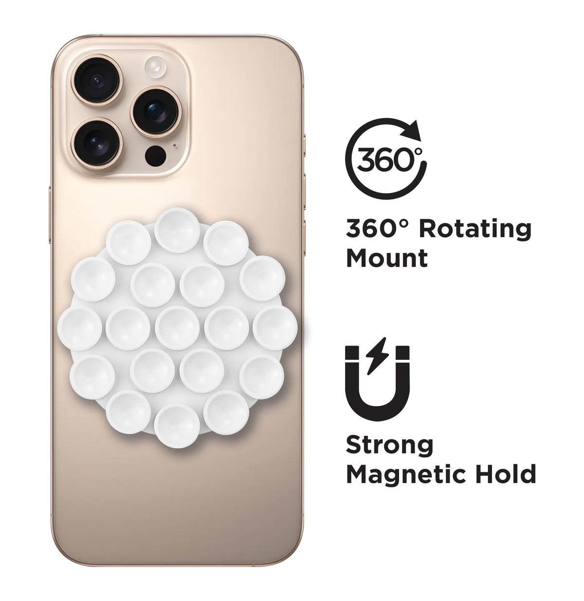 xBase MagSafe Suction Cup Phone Mount - White - image 2