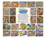 Rockefeller Christmas 1000 piece jigsaw puzzle by White Mountain Puzzles, back of box