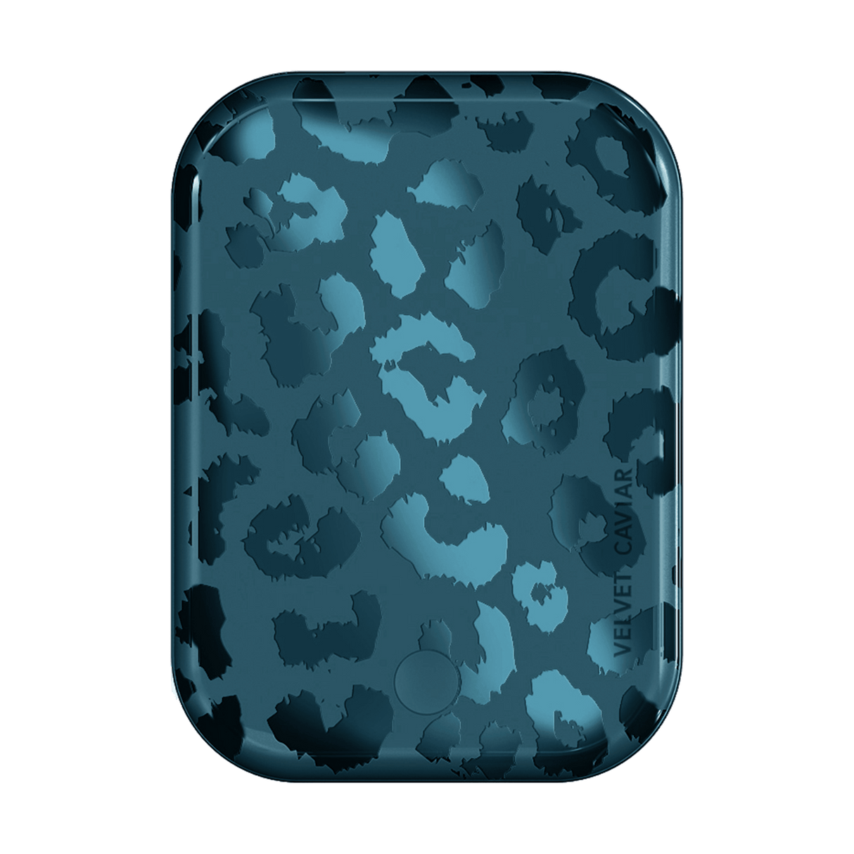 Velvet Caviar - Magsafe Battery Power Pack - Metallic Navy Leopard