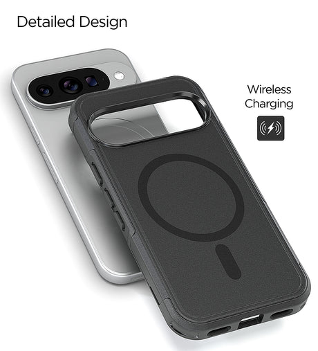 xBase Pixel 10/10 Pro ProTech Dual Layer MagSafe Compatible Rugged Armor Protective Case - Black - image 5