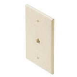 MID-SIZED 4C TEL WALL PLATE ALMOND