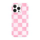 Velvet Caviar - Magsafe Case For Apple Iphone 15 Pro - Pink Pastel Checker