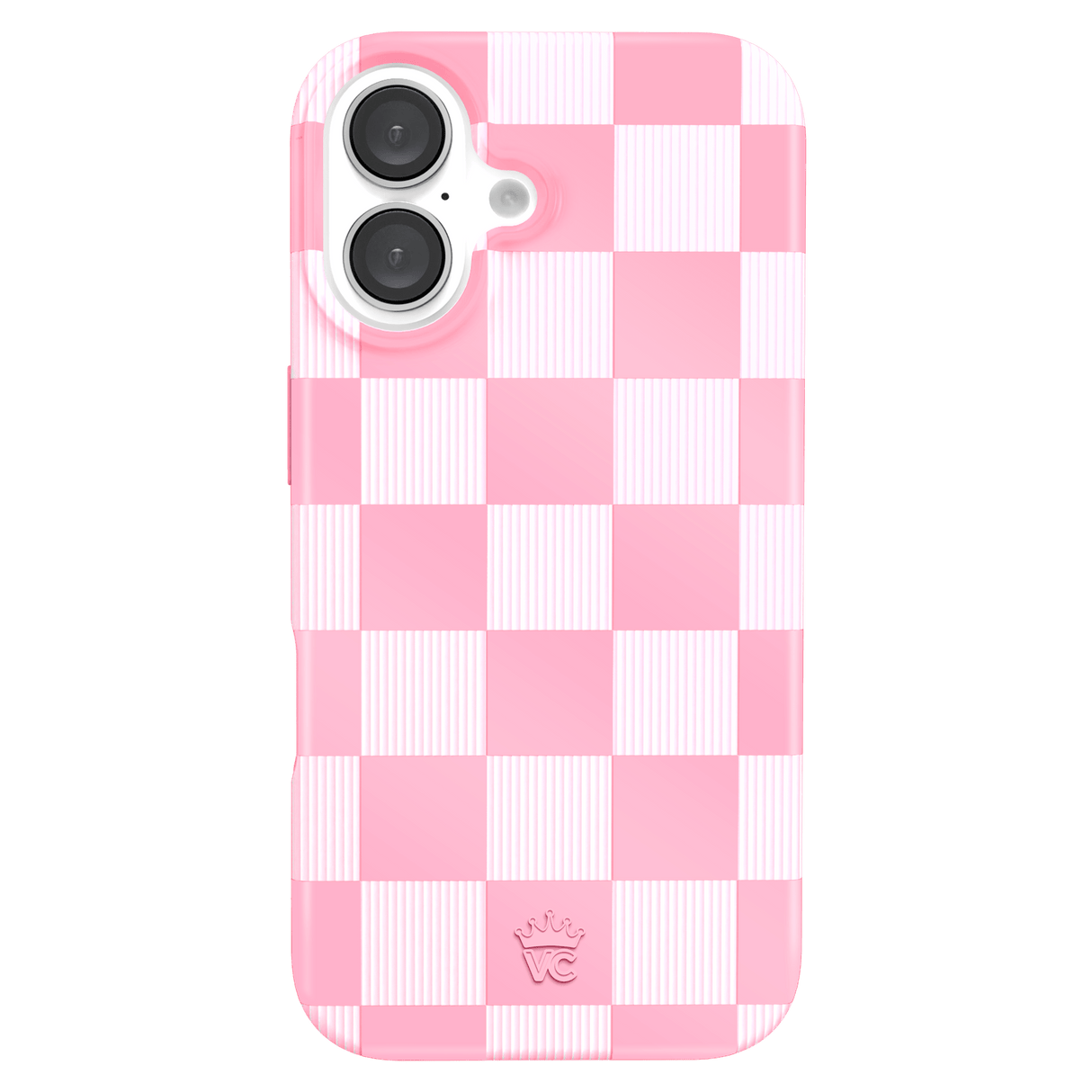 Velvet Caviar - Magsafe Case For Apple Iphone 16 - Pink Pastel Checker