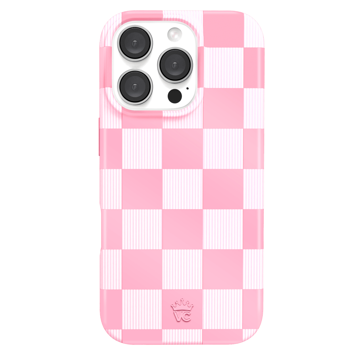 Velvet Caviar - Magsafe Case For Apple Iphone 16 Pro - Pink Pastel Checker