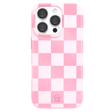 Velvet Caviar - Magsafe Case For Apple Iphone 16 Pro - Pink Pastel Checker