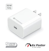 PowerPeak ECONOMY - ULTRAFAST 30W PPS High Speed USB C Wall Charger - White - image 4