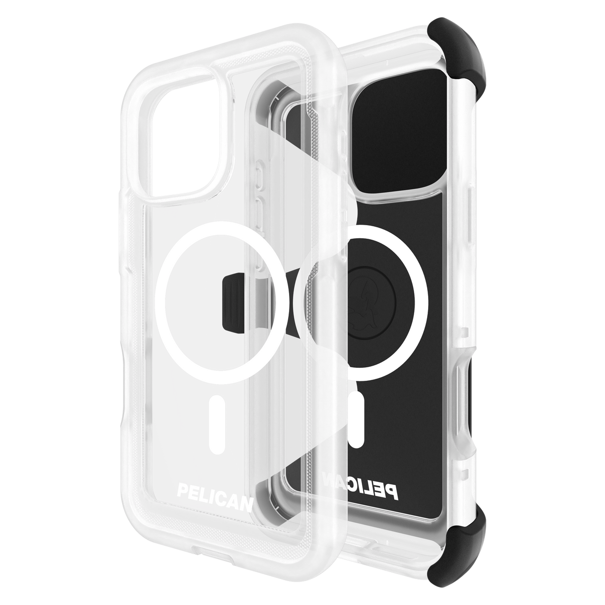 Pelican - Voyager Magsafe Case With Holster For Apple Iphone 16 Pro Max - Clear