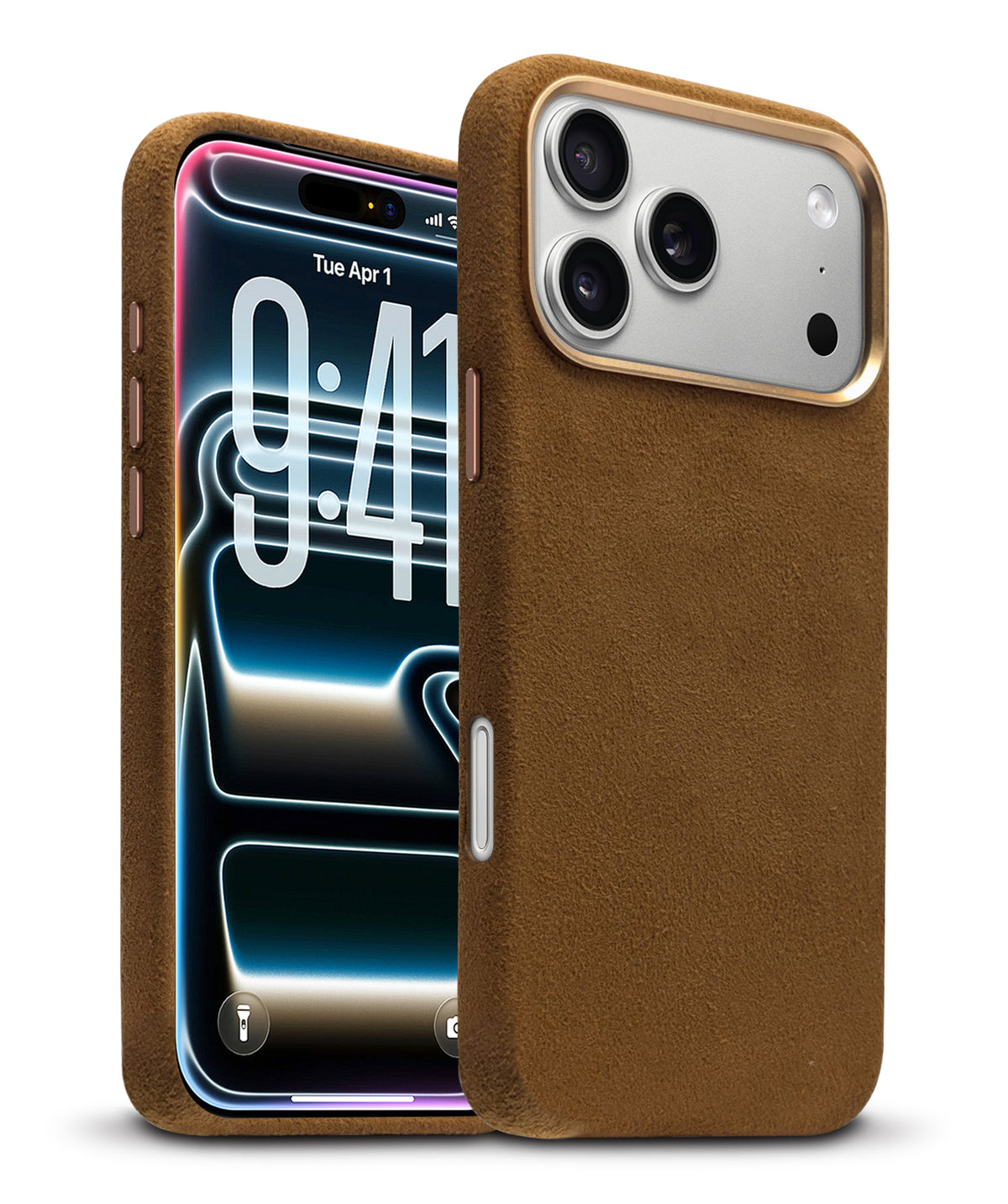 iPhone 17 Pro Max - Suede MagSafe Compatible Case - Brown - image 1