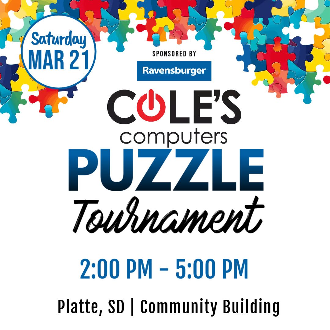 Cole's Computers 5th Annual Ravensburger Puzzle Tournament | March 21st