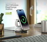 PowerPeak 3-in-1 Folding MagCharge Wireless Charging Station - 15W - image 5