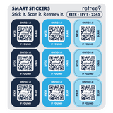 Retreev - Smart Stickers - Blue