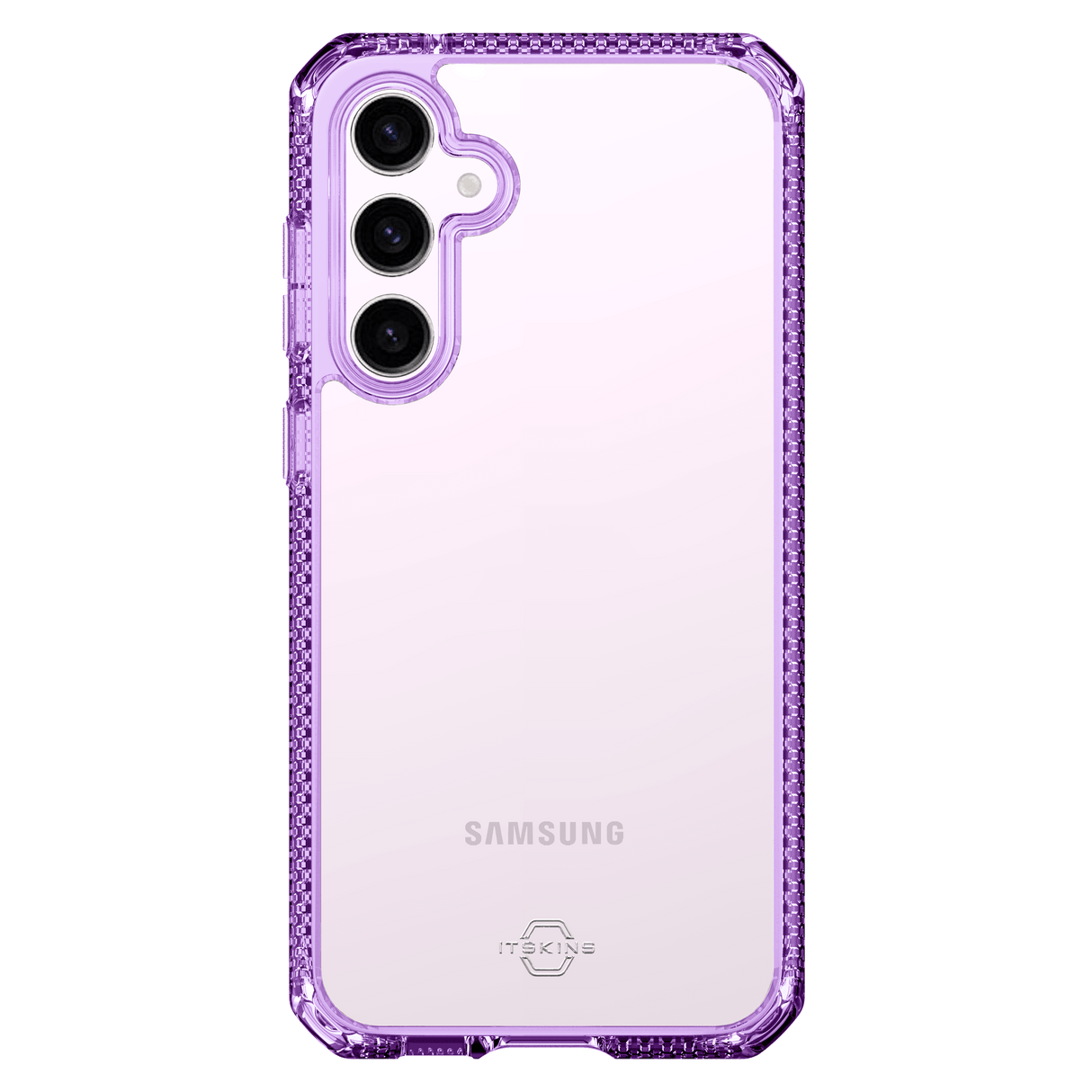 Itskins - Hybrid_r Clear Case For Samsung Galaxy S23 Fe - Light Purple And Transparent