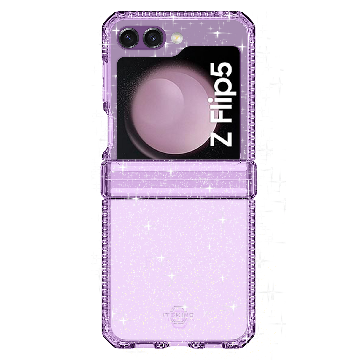 Itskins - Supreme_r Hinge Spark Case For Samsung Galaxy Z Flip5 - Transparent Purple