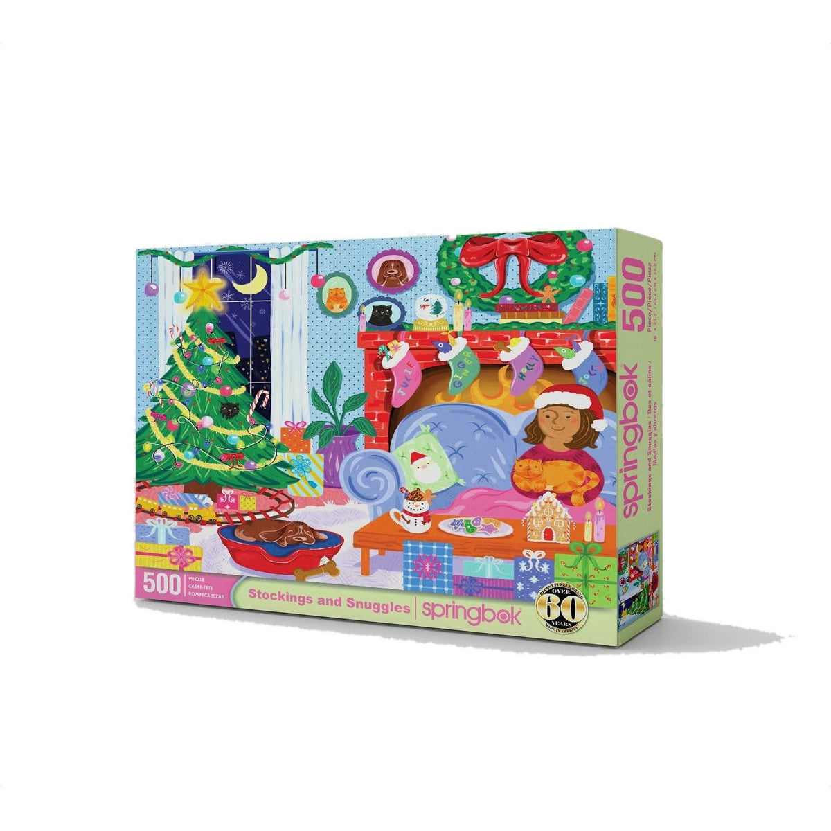 Springbok Stocking And Snuggles 500 Piece Puzzle