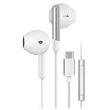 Sway - C-buds Premium Usb C Connection Braided Earbuds With Mic And Volume Control - White