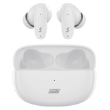 Sway - Dual Microphone Enc Comfort Fit True Wireless Headphones With Power Go Charging Case - White