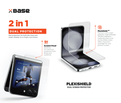 BASE SAMSUNG Z FLIP 5 PLEXISHIELD SCREEN PROTECTOR - image 2