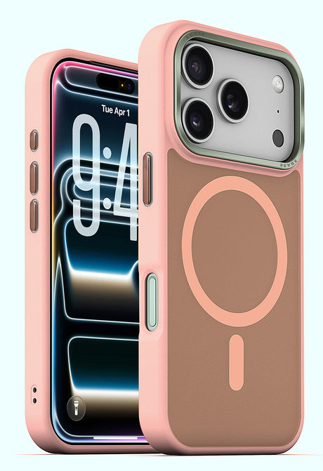 xBase iPhone 17 Pro Max - DuoHybrid MagSafe Compatible - Reinforced Protective Case - Pink - image 1