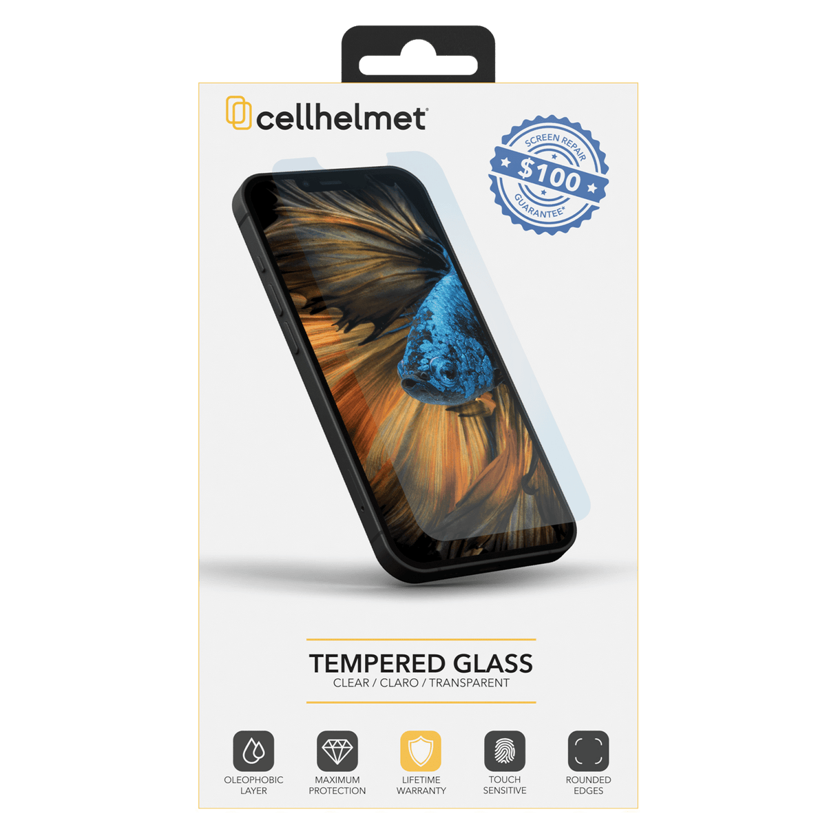 Cellhelmet - Tempered Glass $100 Guarantee Screen Protector For Apple Iphone 15 Plus - Clear